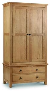 Mabli Combination Wardrobe In Waxed Oak With 2 Doors