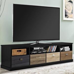 Maraca Wooden Large TV Stand With 4 Drawers In White