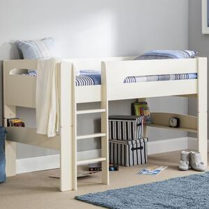 Paniz Wooden Midsleeper Bunk Bed In Stone White