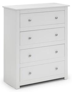 Raddix Chest Of Drawers In Surf White With 4 Drawers