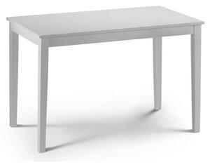 Tabea Wooden Dining Table In White Lacquer