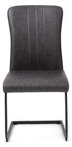 Duplex PU Dining Chair In Antique Grey