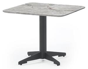 Aria Marble Top End Table In Grey Paper