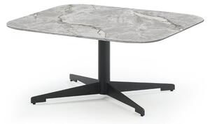 Aria Marble Top Coffee Table In Grey Paper