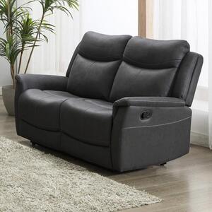 Arizones Fabric 2 Seater Electric Recliner Sofa In Slate