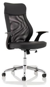 Baye Leather Operator Office Chair In Black