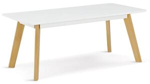 Benecia Wooden Coffee Table Rectangular In White