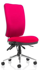 Chiro High Back Office Chair In Tabasco Red No Arms