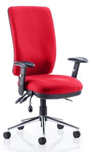 Chiro High Back Office Chair In Bergamot Cherry With Arms