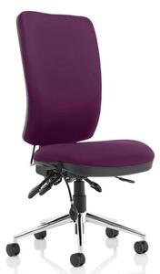 Chiro High Back Office Chair In Tansy Purple No Arms