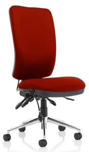 Chiro High Back Office Chair In Ginseng Chilli No Arms