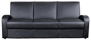 Kailey PU Leather Sofa Bed In Black