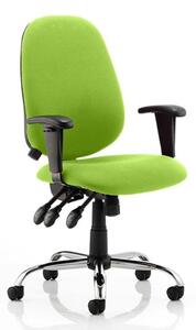 Lisbon Office Chair In Myrrh Green With Arms