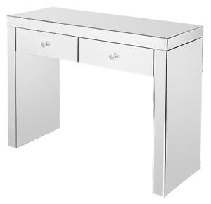 Rectangular Mirrored Console Table With 2 Drawer