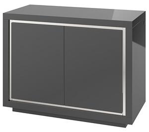 Spalding High Gloss Sideboard With 2 Doors In Grey And LED