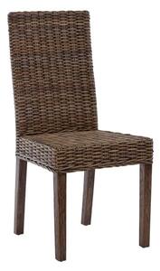 Helvetios Kubu Rattan Dining Chair In Brown