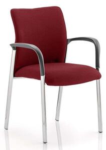 Academy Fabric Back Visitor Chair In Ginseng Chilli With Arms