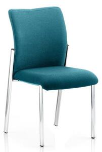 Academy Fabric Back Visitor Chair In Maringa Teal No Arms