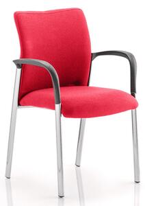 Academy Fabric Back Visitor Chair In Bergamot Cherry With Arms