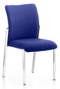 Academy Fabric Back Visitor Chair In Stevia Blue No Arms