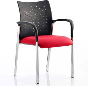 Academy Office Visitor Chair In Bergamot Cherry With Arms