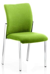 Academy Fabric Back Visitor Chair In Myrrh Green No Arms