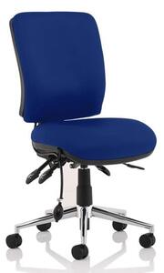 Chiro Medium Back Office Chair In Stevia Blue No Arms