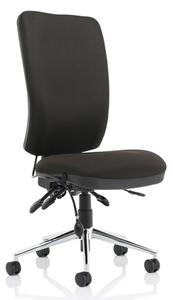 Chiro Fabric High Back Office Chair In Black No Arms