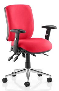 Chiro Medium Back Office Chair In Bergamot Cherry With Arms