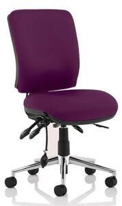 Chiro Medium Back Office Chair In Tansy Purple No Arms