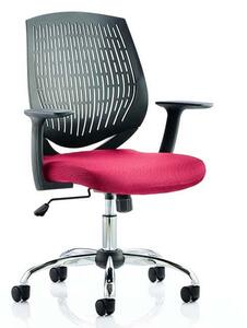 Dura Black Back Office Chair With Bergamot Cherry Seat