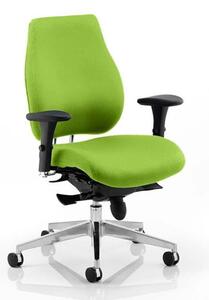 Chiro Plus Office Chair In Myrrh Green With Arms