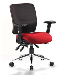 Chiro Medium Back Office Chair With Ginseng Chilli Seat