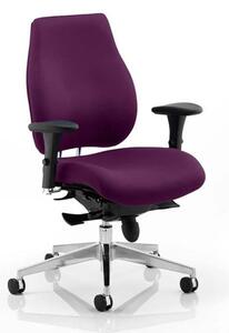 Chiro Plus Office Chair In Tansy Purple With Arms