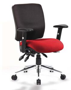 Chiro Medium Back Office Chair With Bergamot Cherry Seat