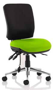 Chiro Medium Back Office Chair With Myrrh Green Seat No Arms