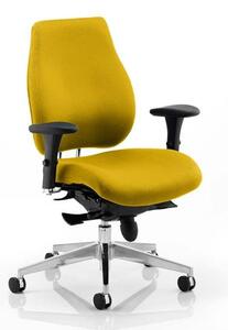 Chiro Plus Office Chair In Senna Yellow With Arms