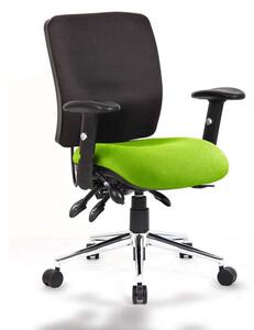 Chiro Medium Back Office Chair With Myrrh Green Seat