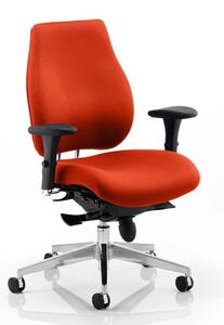 Chiro Plus Office Chair In Tabasco Red With Arms