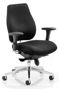 Chiro Plus Ergo Office Chair In Black With Arms