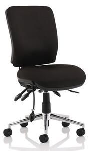 Chiro Fabric Medium Back Office Chair In Black No Arms