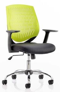 Dura Task Office Chair In Green With Arms