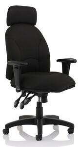 Jet Fabric Executive Office Chair in Black