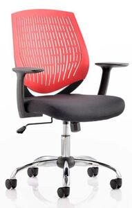 Dura Task Office Chair In Red With Arms