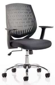 Dura Task Office Chair In Black With Arms