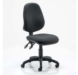 Eclipse Plus II Fabric Office Chair In Charcoal No Arms