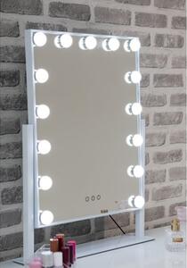 Hollywood Large Swivel Dressing Mirror In White High Gloss Frame