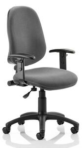 Eclipse Plus I Office Chair In Charcoal With Adjustable Arms