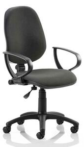 Eclipse Plus I Office Chair In Black With Loop Arms