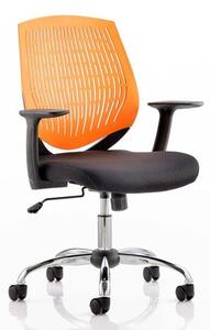 Dura Task Office Chair In Orange With Arms